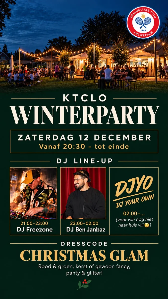 Beeld bij 🪩 KTCLO Winterparty: Save the Date! (Details volgen snel...)